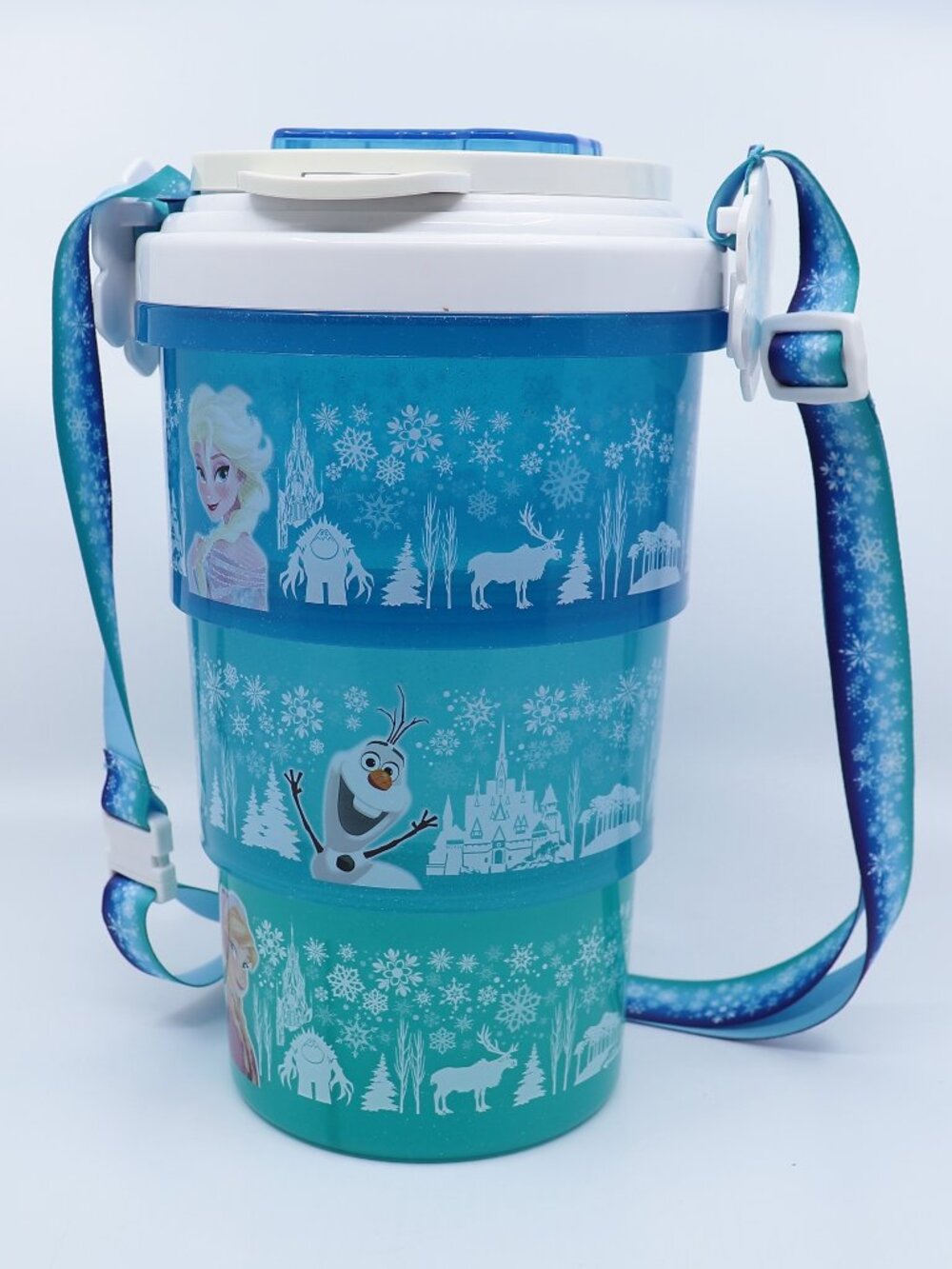 Tokyo Disney Anna and Elsa's Frozen Fantasy Collapsible Popcorn Bucket Used